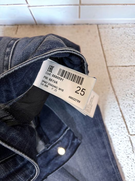 DonDup roz. 25 damskie dżinsy slim z zamkami