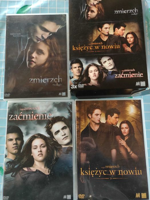 Saga Zmierzch DVD komplet, plakaty i karty