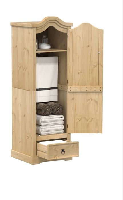 Szafa Corona, 55x52x170 cm, lite drewno sosnowe