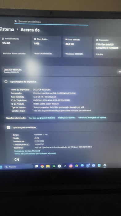 Portatil Gamer Predator