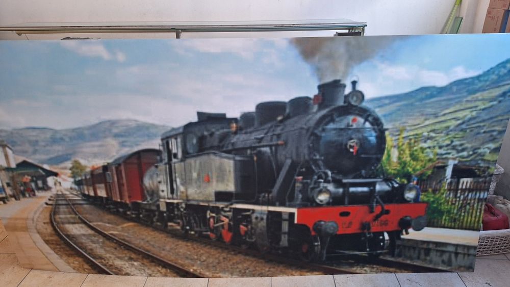 Quadro de locomotiva a vapor