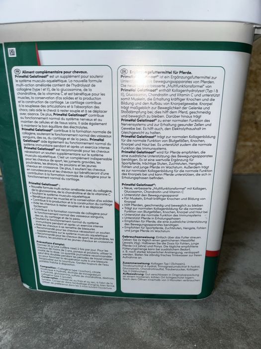PrimeVal Gelatina para cavalos