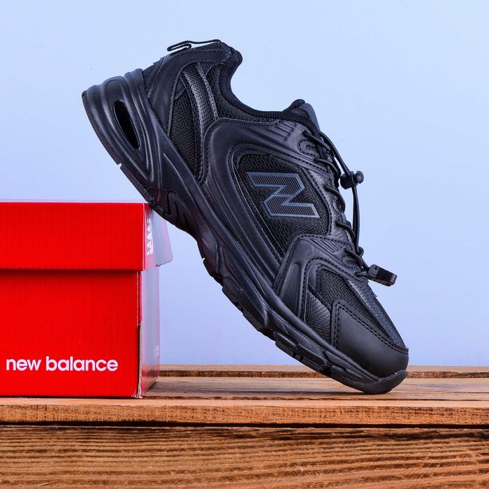 (2203) Термо осінь-зима кросівки у сти лі New Balance 530 чорні (36-41) нб ню беленс NB