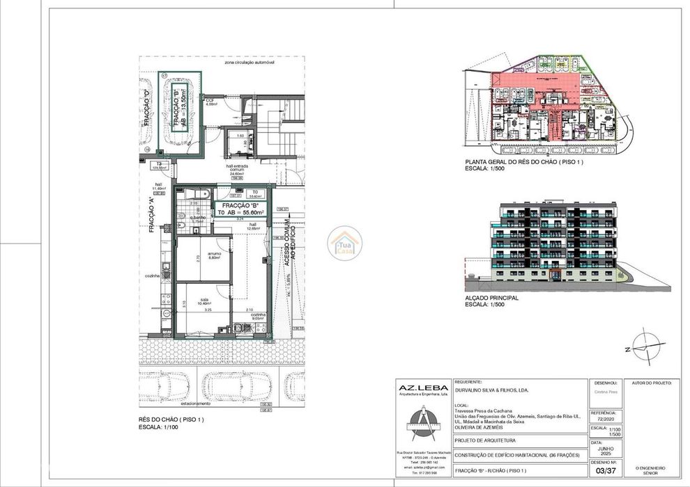 T0+1 Apartment Unit B Under Construction – Barrocas, Oliveira de Azeméis