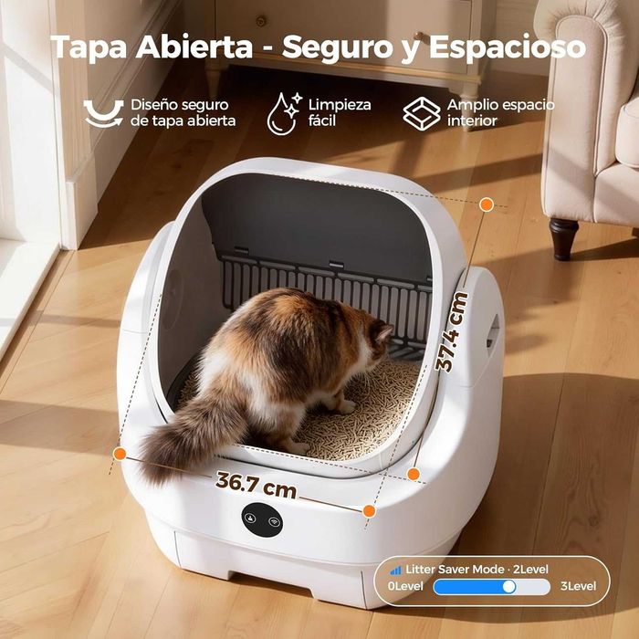 Caixa de Areia Automática para Gatos