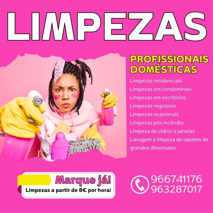 Ofereço meu trabalho limpezas