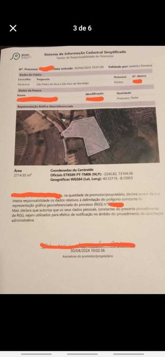 Terreno, próximo a COIMBRA PODE CONSTRUIR, Luz, Água, Esgoto, Asfalto na Porta