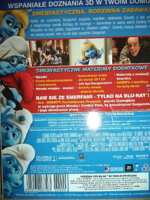 Smerfy 3D- film pełnometrażowy [Blu-Ray 3D] + "Harry Potter"