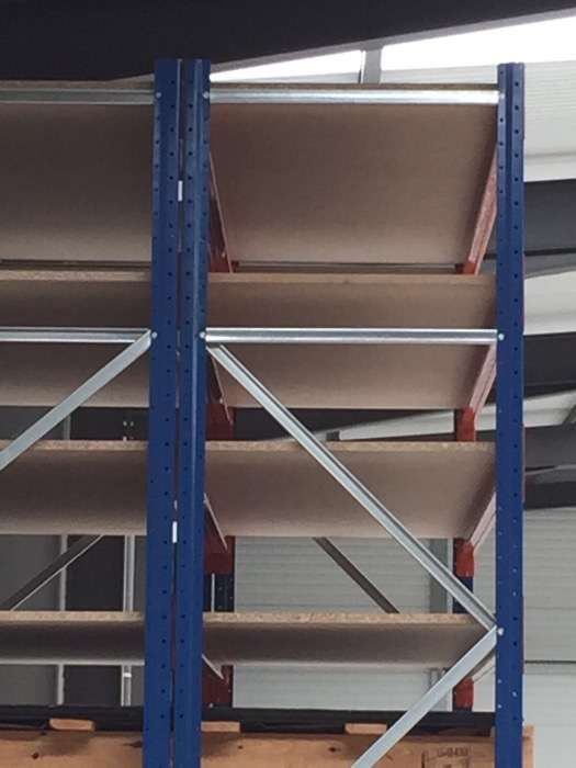 Estantes Metálicas Carga Ligeira Media Pesada de Encaixe Sem Parafusos