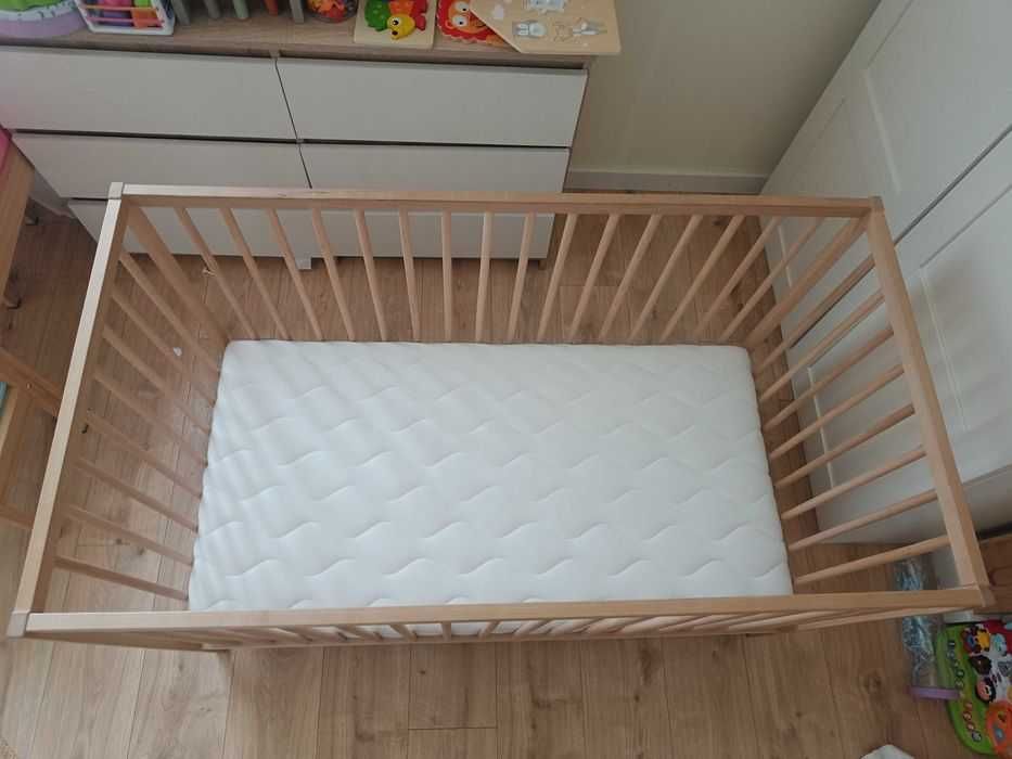 Łóżeczko singlar Ikea z materacem hilding dobranocka