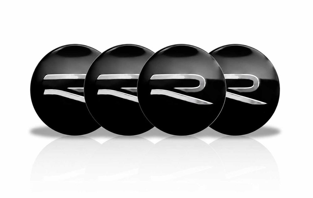4x Dekielki kół VW Volkswagen czarne R-line 56mm