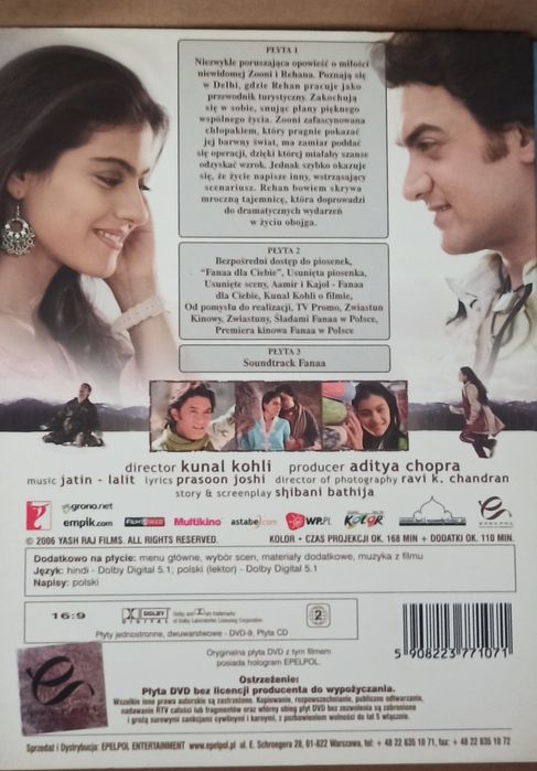 Fanaa unicestwienie w miłości Bollywood