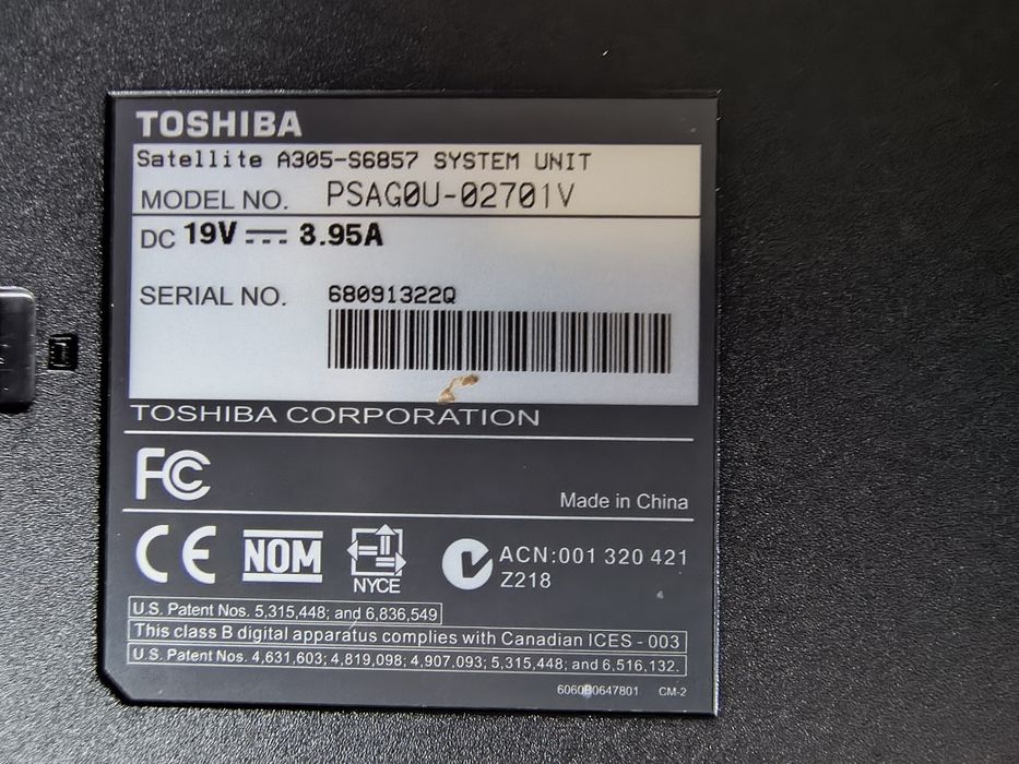 Laptop na części
