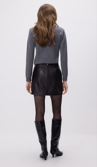 Натуральна шкіряна спідниця reserved L