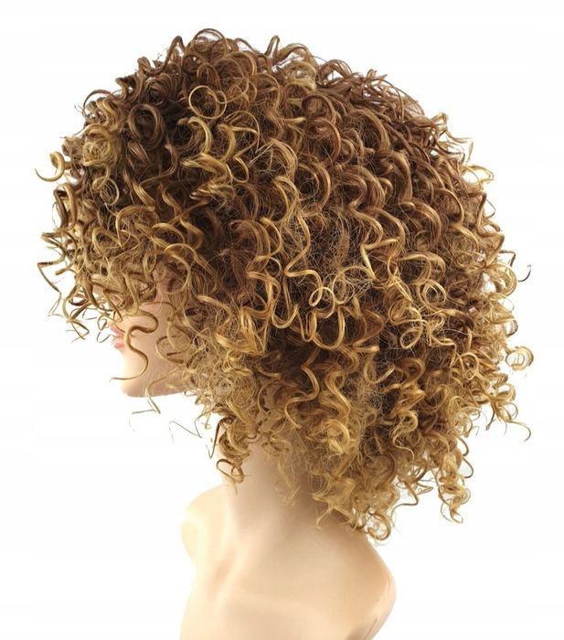 WYSOKIEJ JAKOŚCI PERUKA afro loki OKAZJA GRATIS włosy jak naturalne