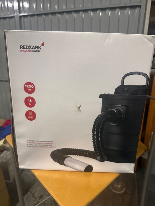Aspirador de Cinzas Redxark 1200W – 18L – Filtro HEPA
