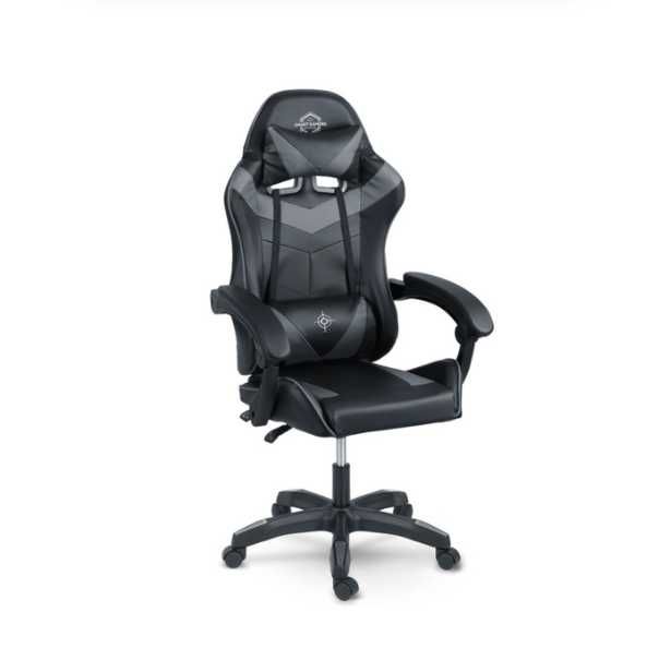 Nowy PROFESJONALNY Fotel Gamingowy Obrotowy Klasyczny Wygodny Czarny