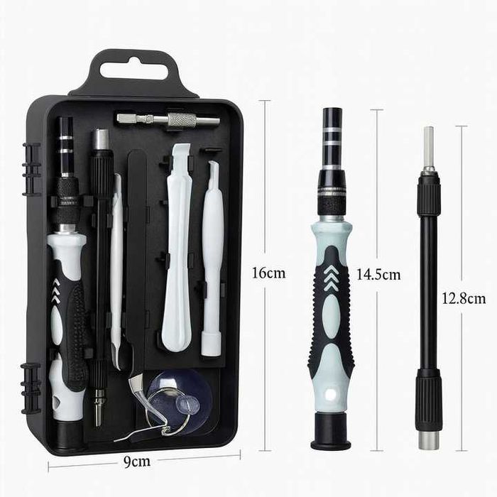 Śrubokręty precyzyjne 115 elementów TORX HEX do elektroniki GSM laptop