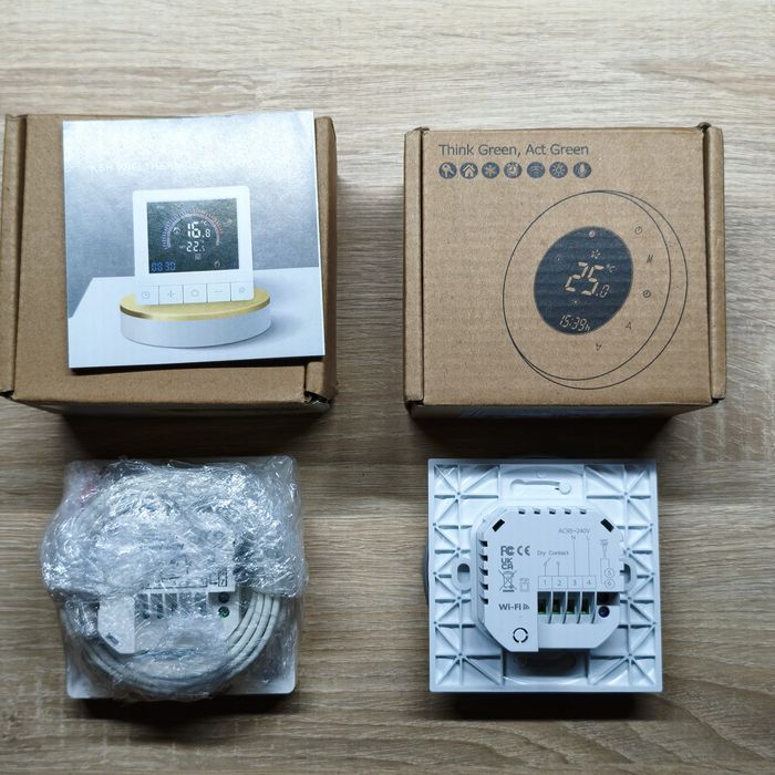 Термостати WiFi Tuya для водяної теплої підлоги та котлів