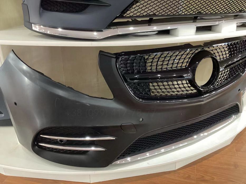 Бампер AMG рестайлинг Mercedes W447 Vito Viano V-Class Решетка