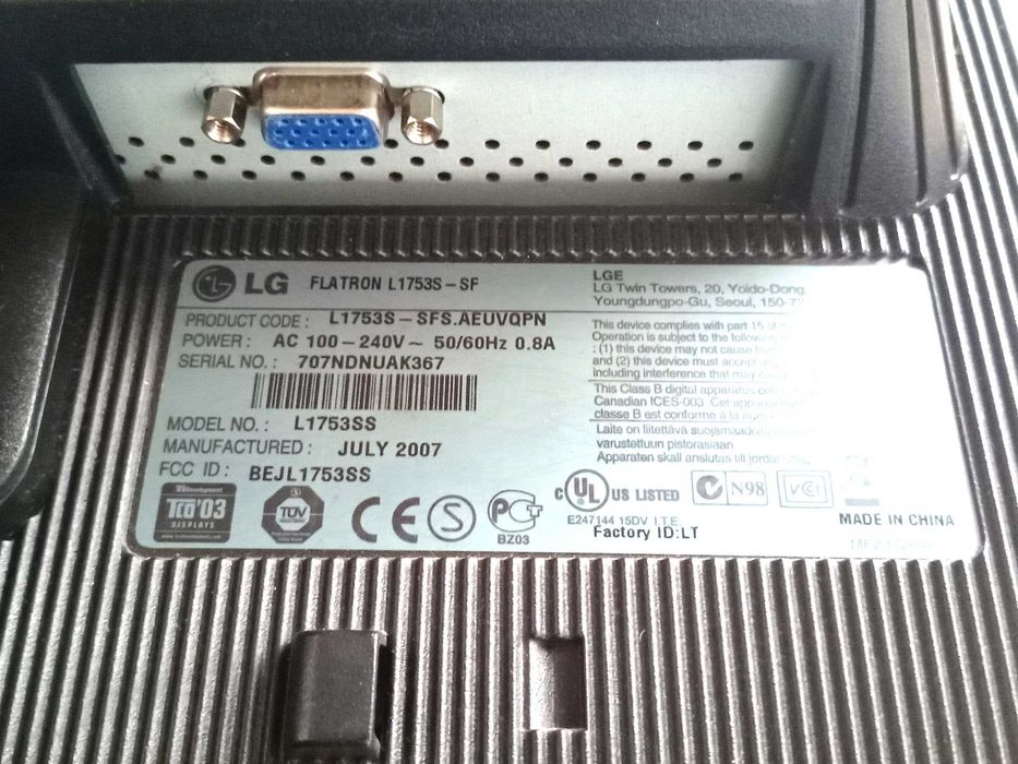 LG Flatron L1753S-SF  LCD de 17 polegadas445884925687910401