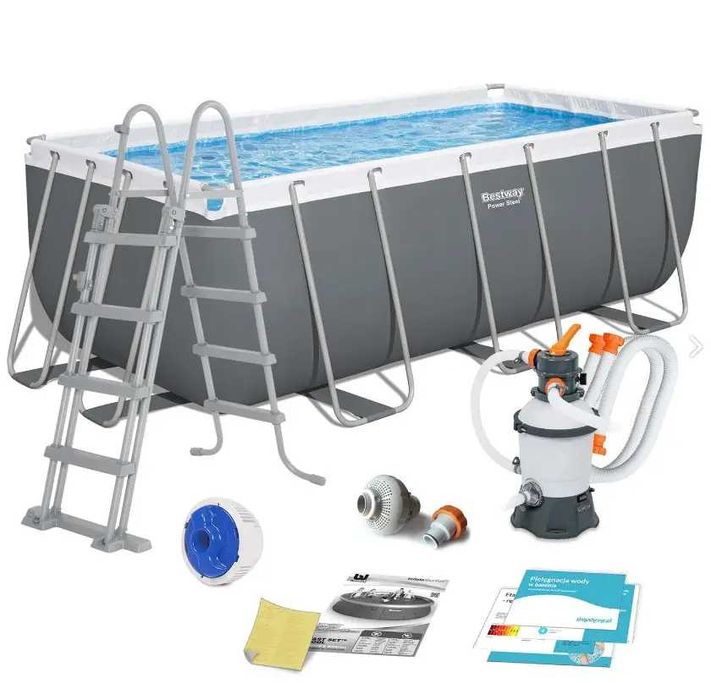 Каркасный бассейн Bestway 56457 Размер 412х201х122см песочный фильтр