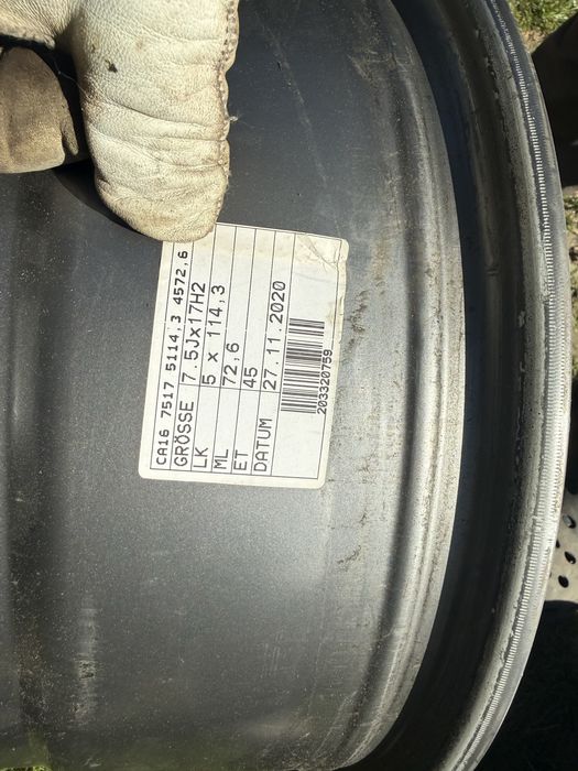 Felgi aluminiowe  17 kia ceed