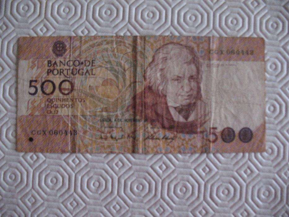 Nota de 500 escudos para colecionadores