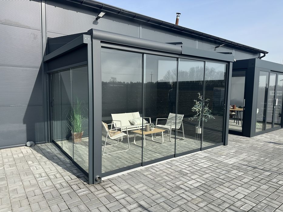 Okazja! Weranda tarasowa 4x3 Powystawowa Ogrod Zimowy Zadaszenie Alu