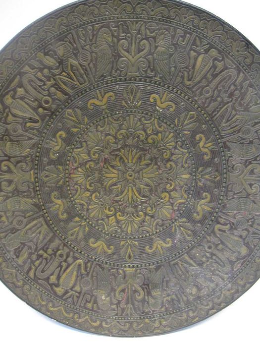 grande antigo prato-cerâmica-Majolica-Wilhelm Schiller & Son- Sec. XIX