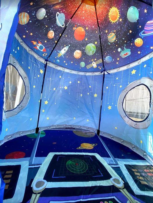 Namiot domek dla dzieci dziecka zabawa kosmiczny statek rakieta