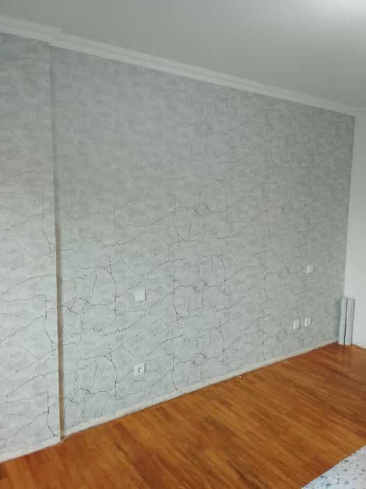 Aplicação de papel de parede