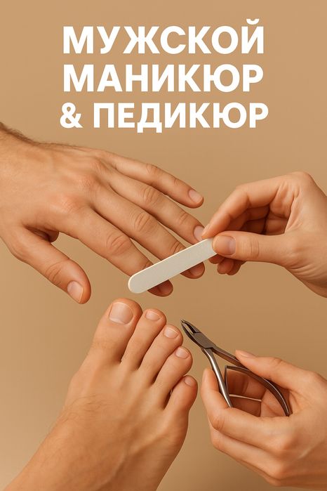 Мужской Педикюр, маникюр. Подология