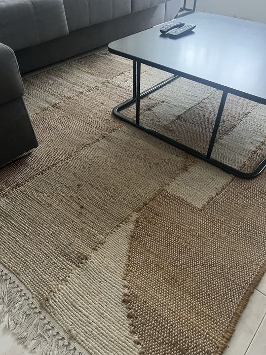 Tapete de juta e algodao sklum 240x160
