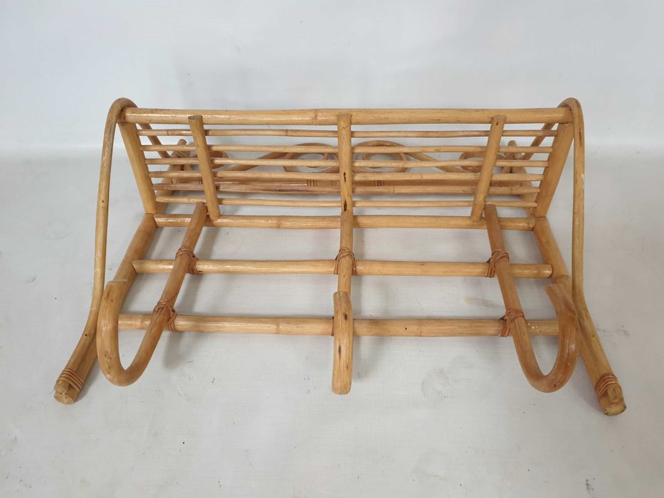 wieszak 60 70 retro vintage naścienny PRL bambusowy