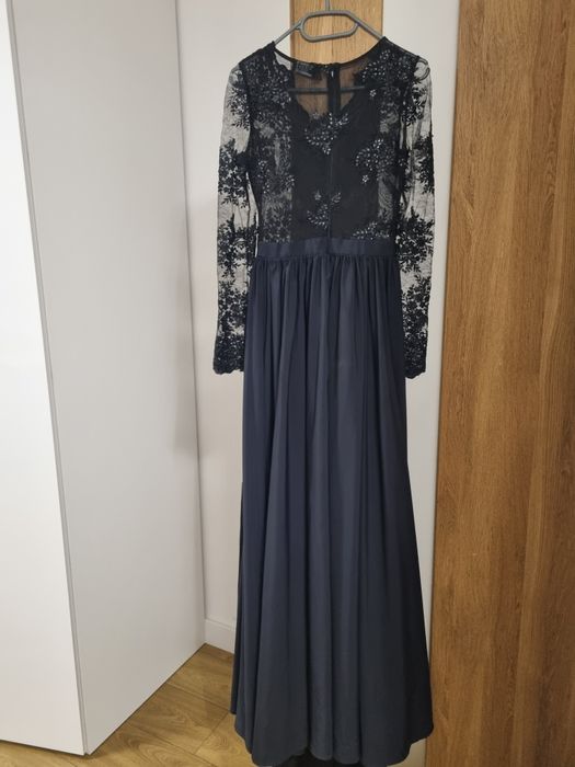 Elegancka granatowa sukienka