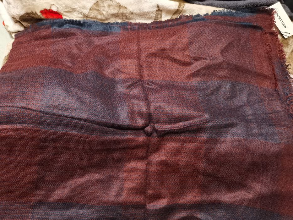 Chusta granatowo-bordowa YourTurn 130cm x 130cm