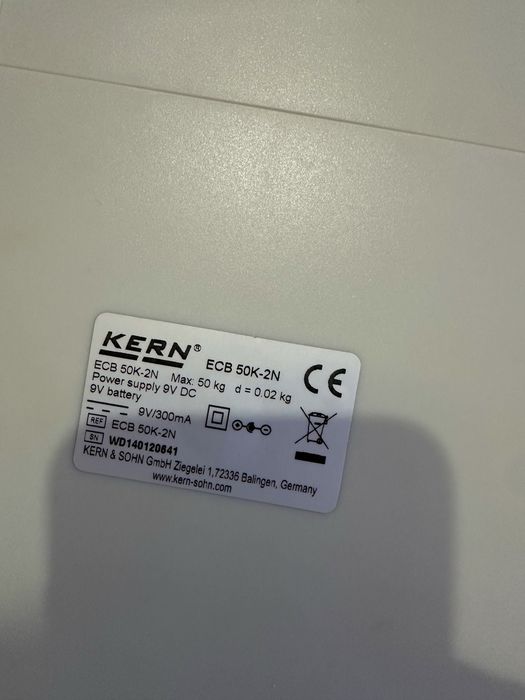 Balança de Precisão KERN ECB 50K-2N — Testada e Funcional, 50kg