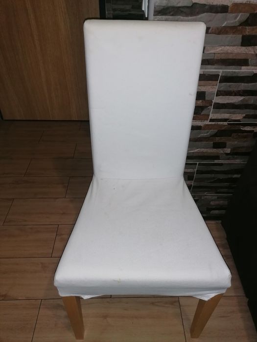5 cadeiras usadas do ikea com capa