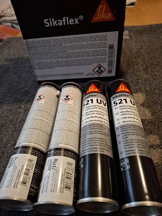 Sikaflex 521 uv  lub 221 kolor biały