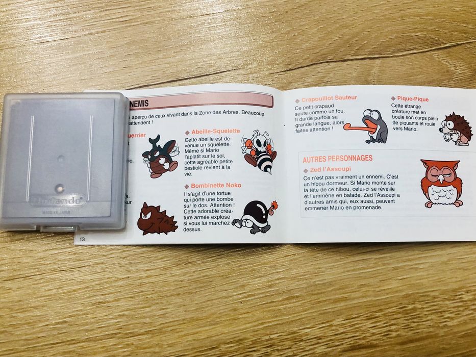 Gra Super Mario Land 2 Nintendo Game Boy Classic Unikalny komplet