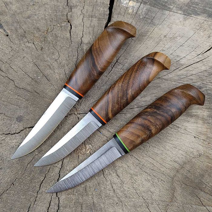 Ножи "Финка" ручной работы, авторские, подарочные. Дамаск, N690, Х12МФ