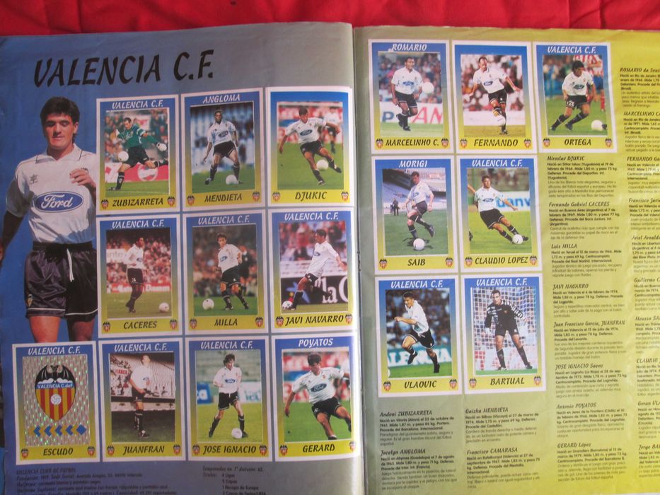 Caderneta de cromos completa Panini La Liga 97/98