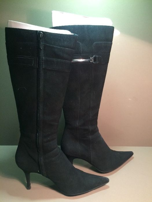 Botas camurça pretas