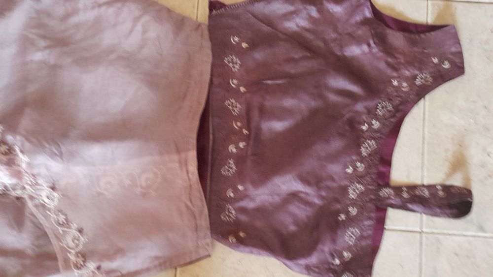 Conjunto de saree com 4 peças