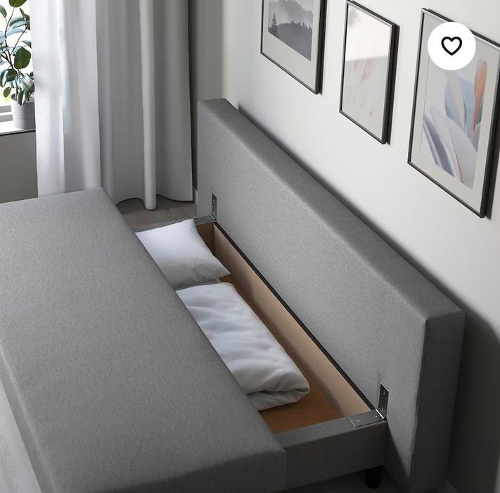 Sofa cama Ikea cinza