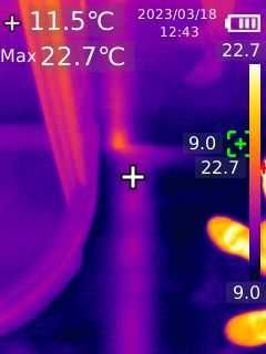 Lokalizacja wycieków --- wycieki --- kuny --- termowizja