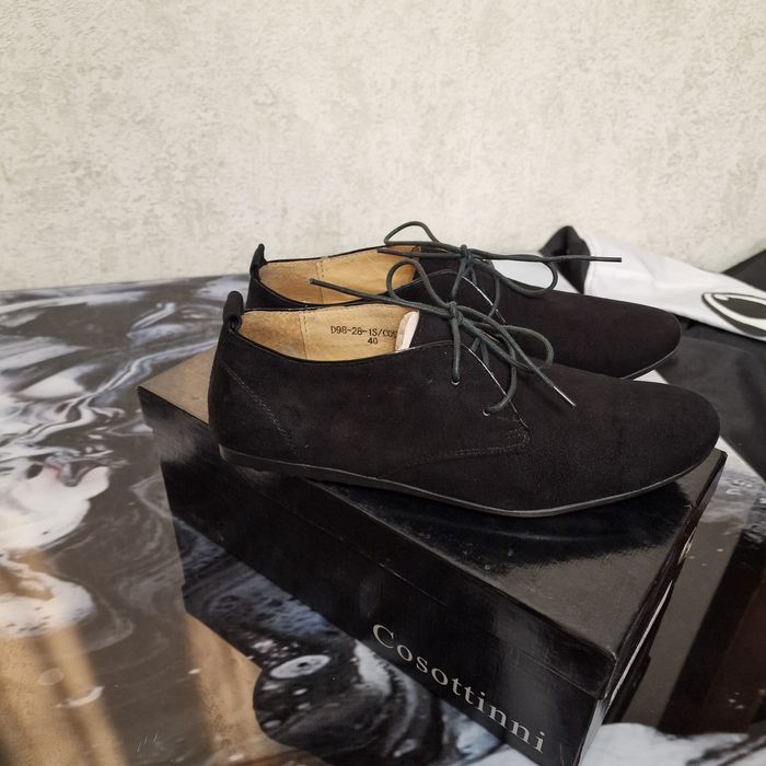 Туфлі чоловічі Cosottinni, замшеві на шнурках. 41р
