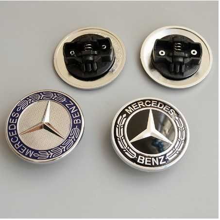 Emblema símbolo estrela vertical e de substituição capô Mercedes Benz