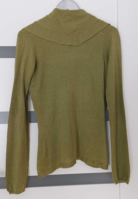 Sweter z szerokim golfem waterfall OASIS S kimonka